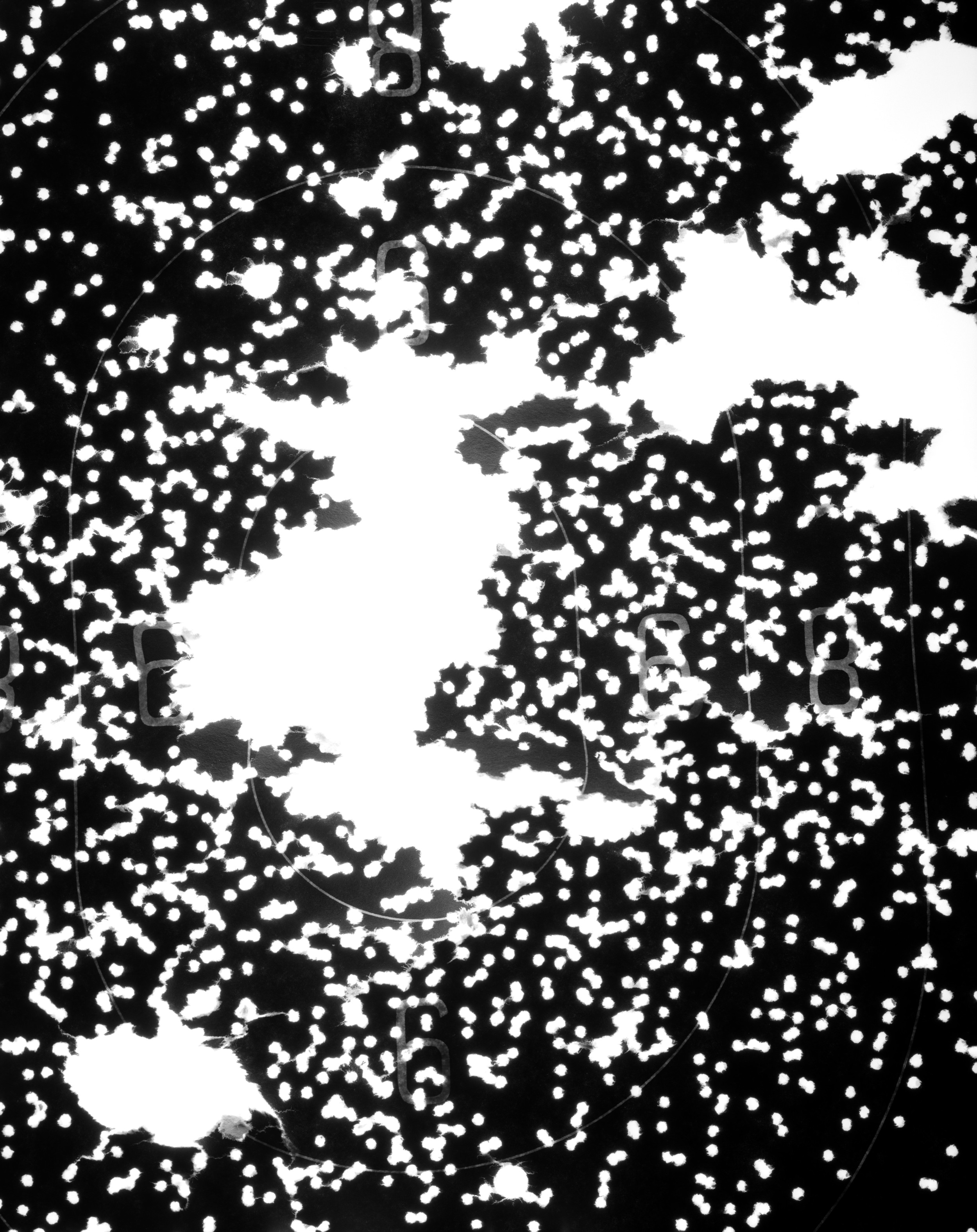  Ballistic Mapping No.1, silver gelatin print, 40x32", 2012 