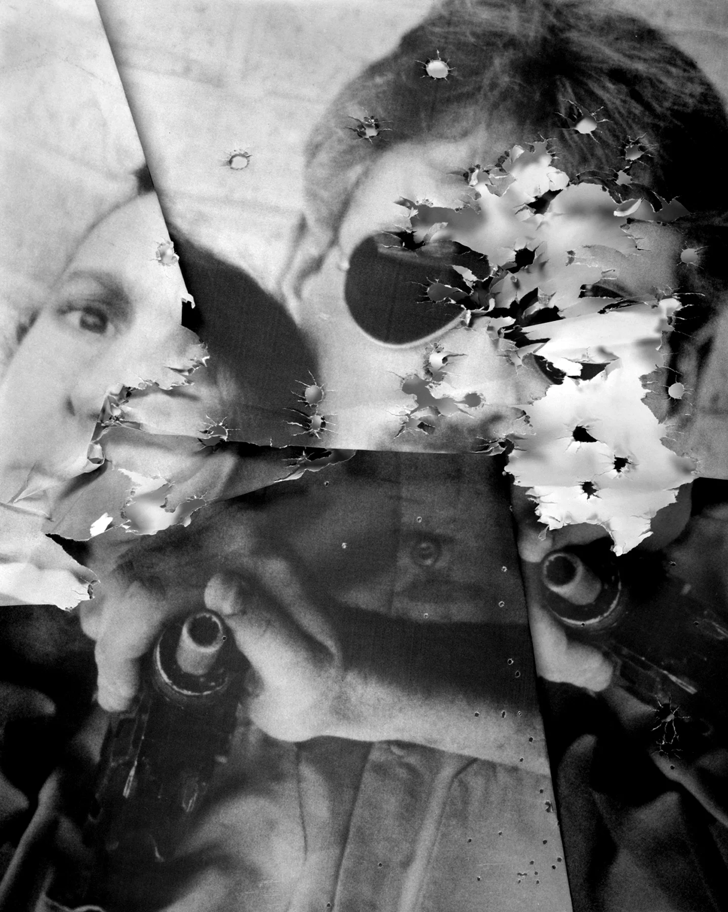 Creased and Perforated No.1, silver gelatin print, 40x32", 2012 