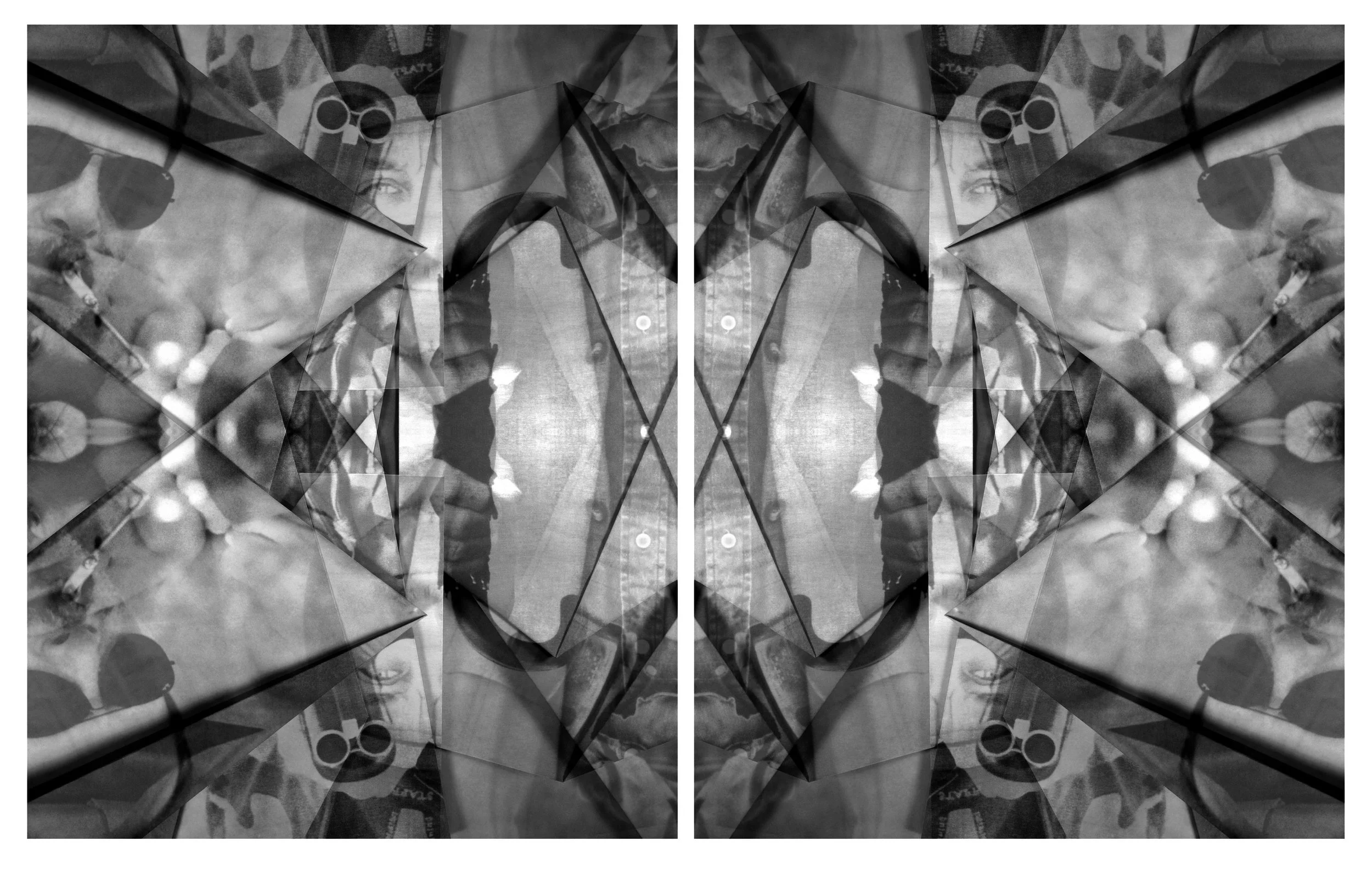  Ricochet No.3: Diptych, archival pigment prints, 50 x80", 2014-2016    