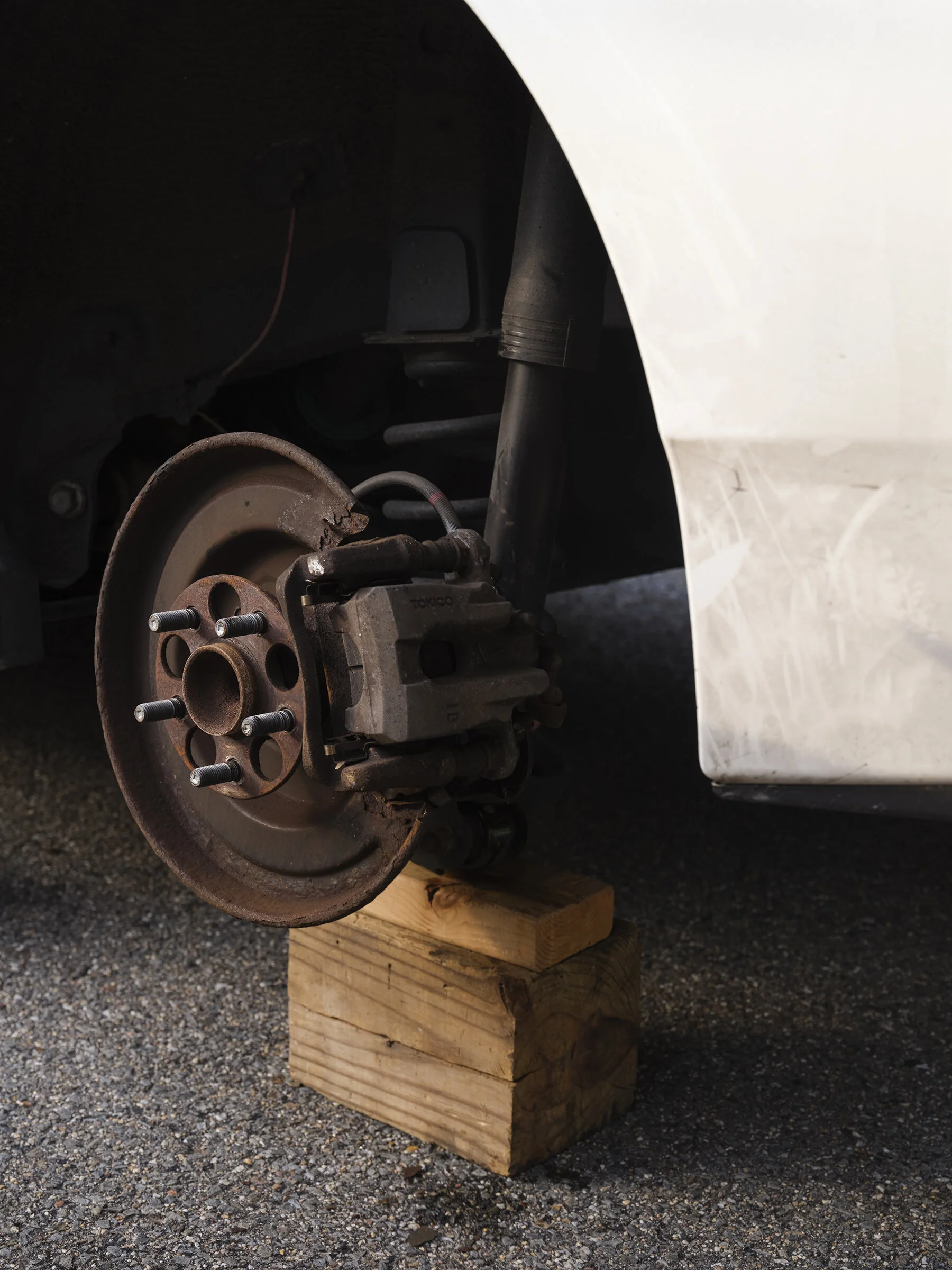  Driveway Brake Work, archival pigment print, 40x30”, 2021 