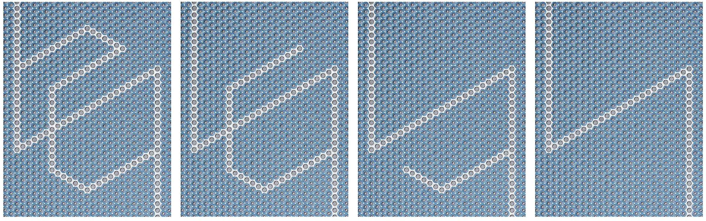  Negative Charge- Reverse Sequence No.1, archival pigment print, 40 x 124", 2018-2021 