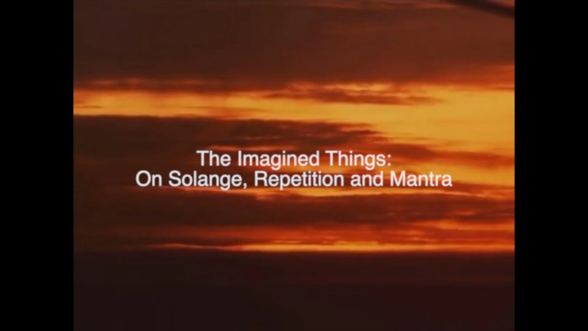 The Imagined Things