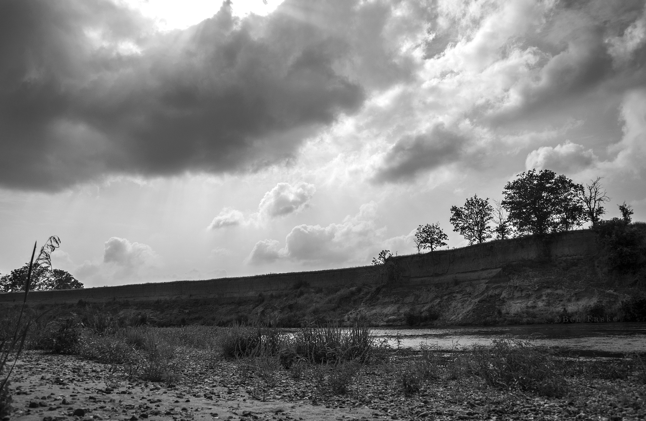 High banks and threatening rain