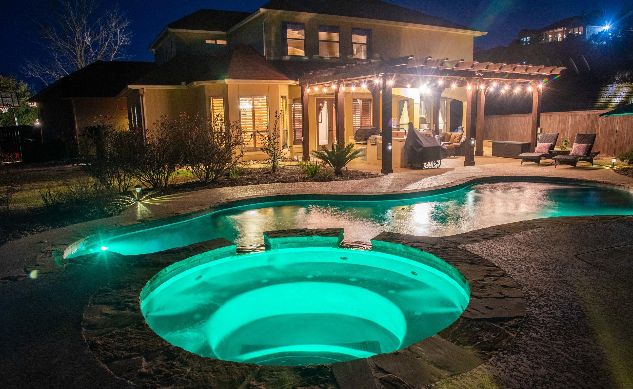 Pool and Hot Tub