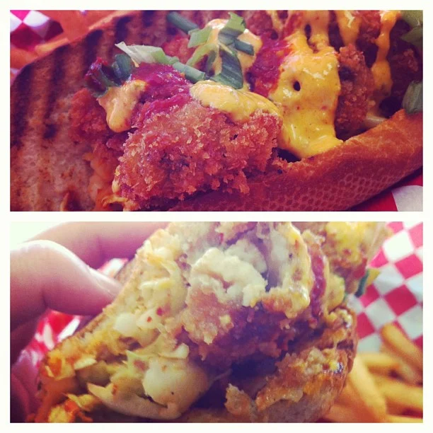 Um. Yeah. That's a Kimchi Oyster Po'boy that there is. From HRD Coffee Shop in SoMa, San Francisco.