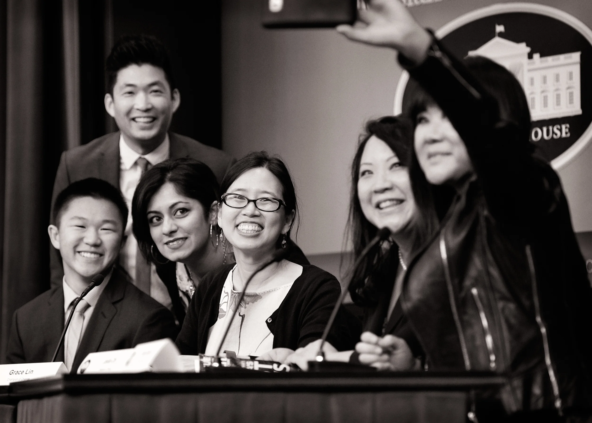 Why, yes. I *will* stop official White House proceedings to take a selfie. ( White House press release and my blog announcement here. ) Photo: White House Flickr