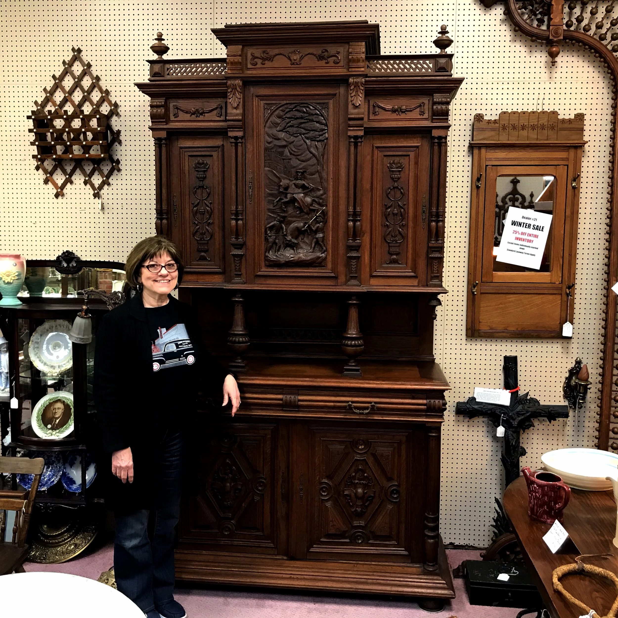 French Oak Cupboard