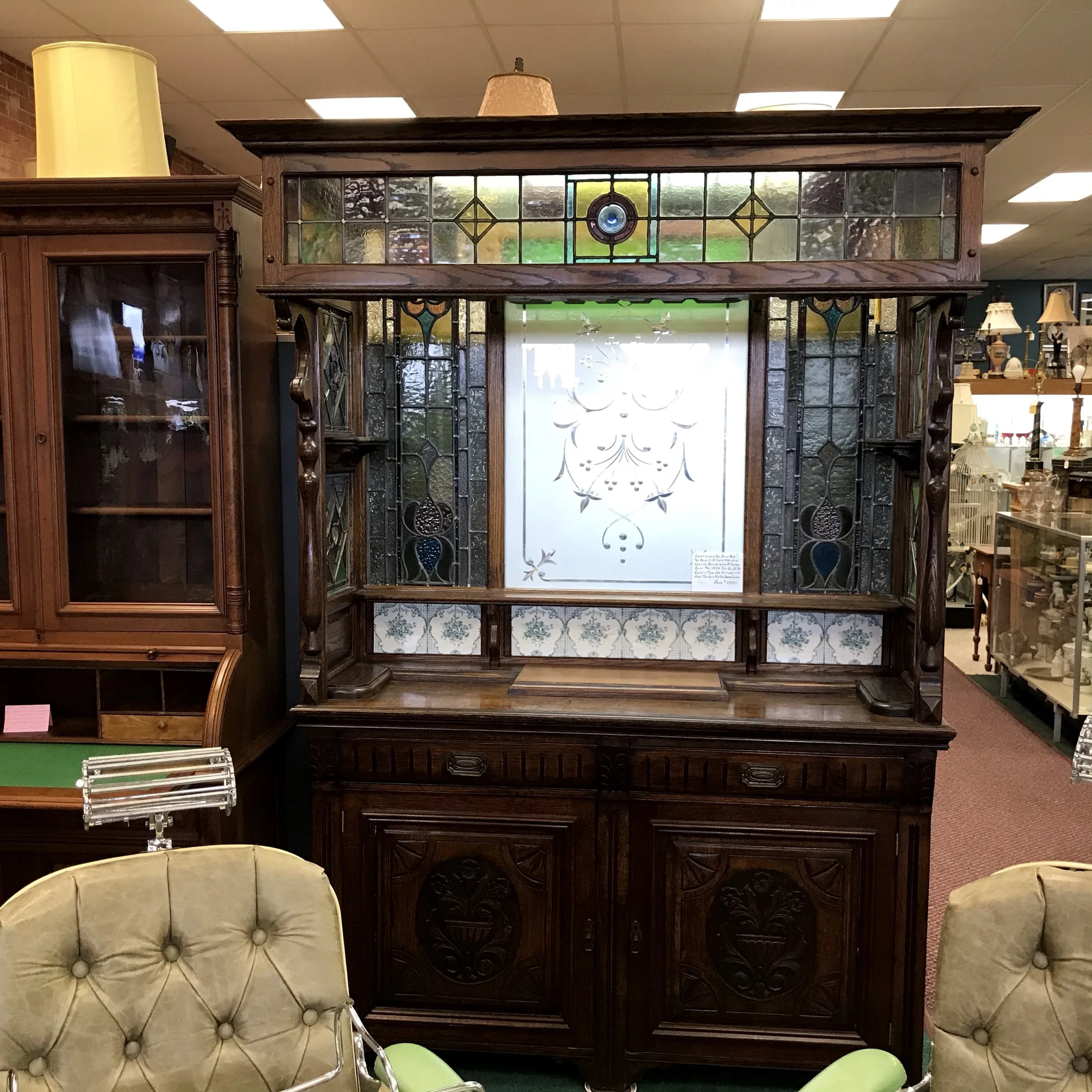 Oak Back Bar