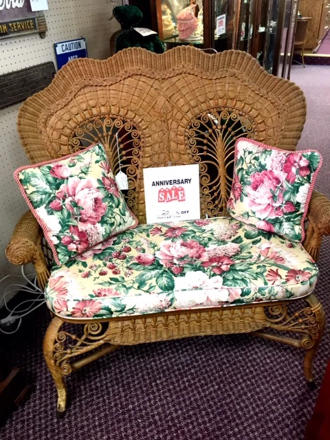 Wicker Settee