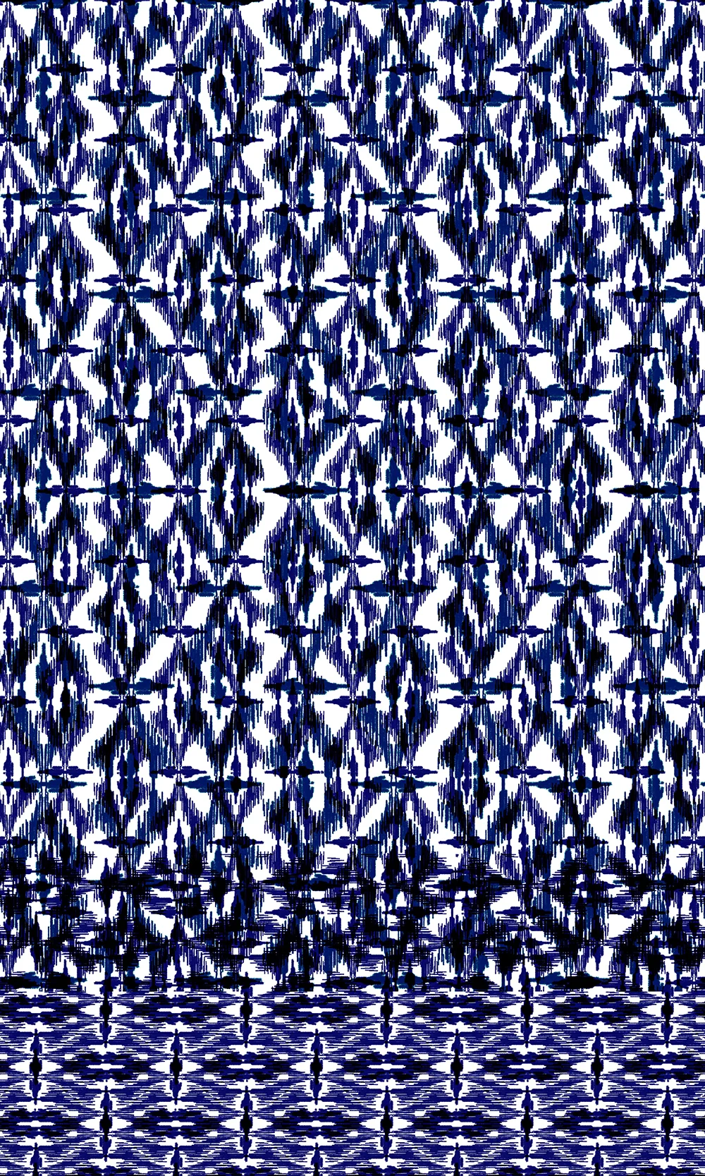 Blue ikat by Maria Giannakakis