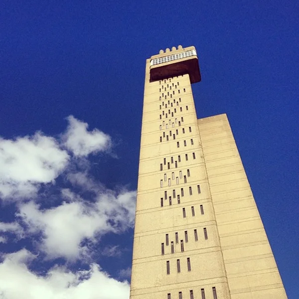 The Trellick Tower is a controversial landmark in North Kensington. It was designed in the late 1960s by Brutalist architect Erno Goldfinger. Let’s just say that it isn’t exactly beautiful from all angles, but in this shot it definitely makes a strong statement against a blue sky with puffy white clouds. A study in composition, pattern and form