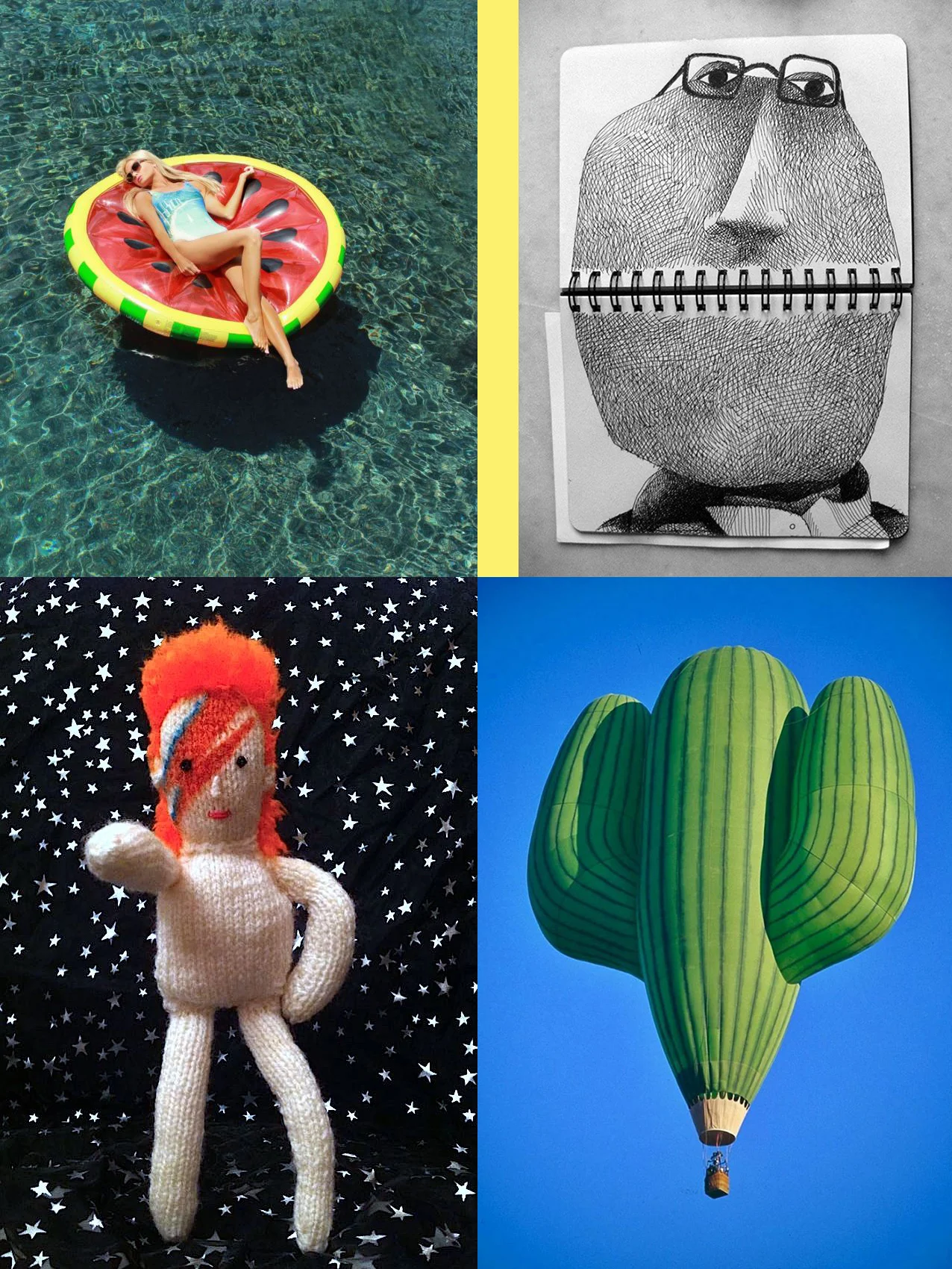 Collage by Liz Nehdi, 2014. Image credits below