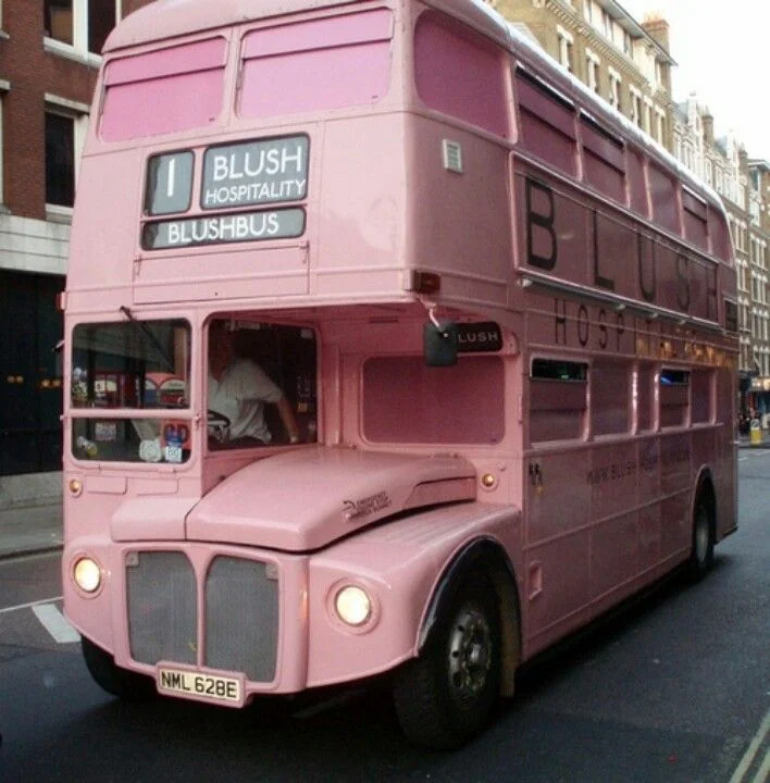 Where else will you find a Blush bus?