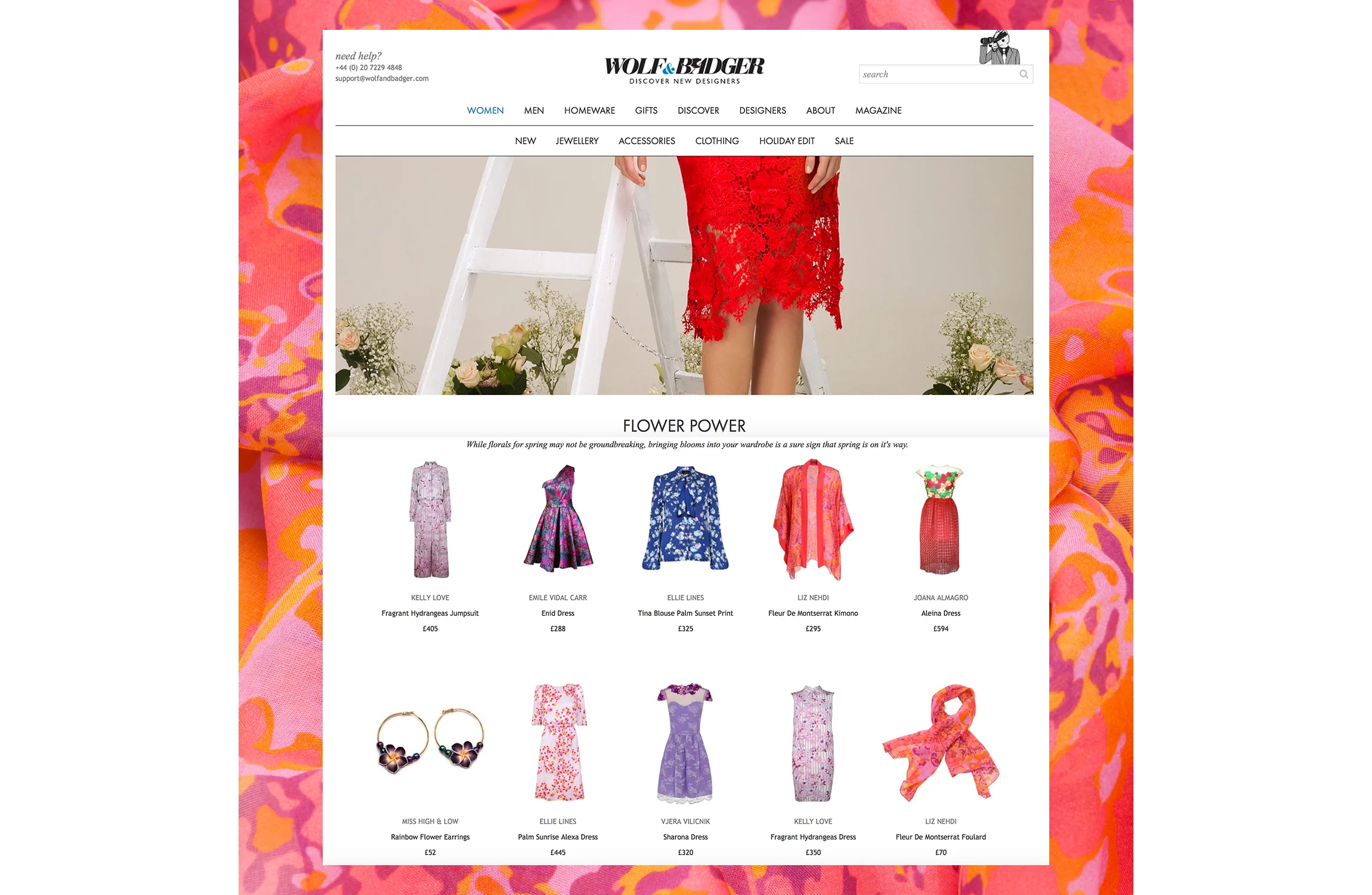 Wolf & Badger’s Flower Power Edit for Spring 2016
