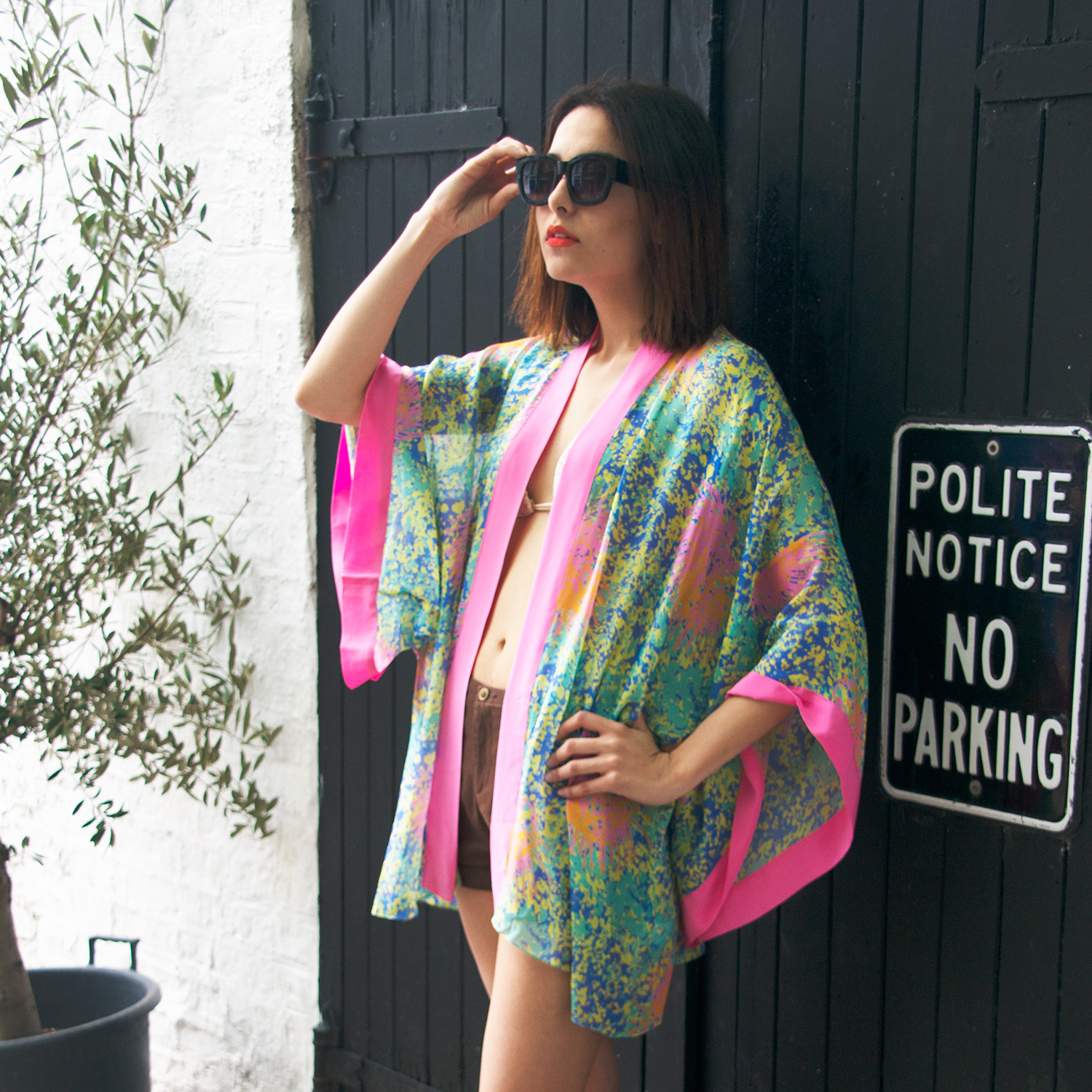 Our Sol y la Vida silk kimono