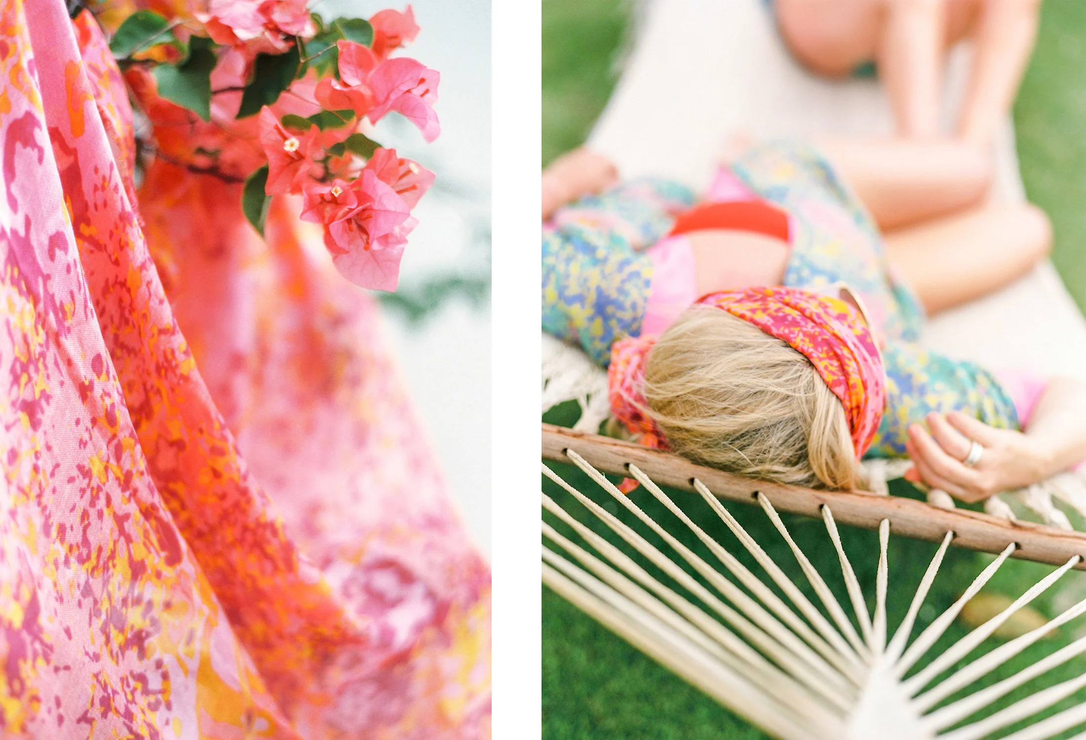 Pictured above: our Fleur de Montserrat scarf and Sol y la Vida kimono