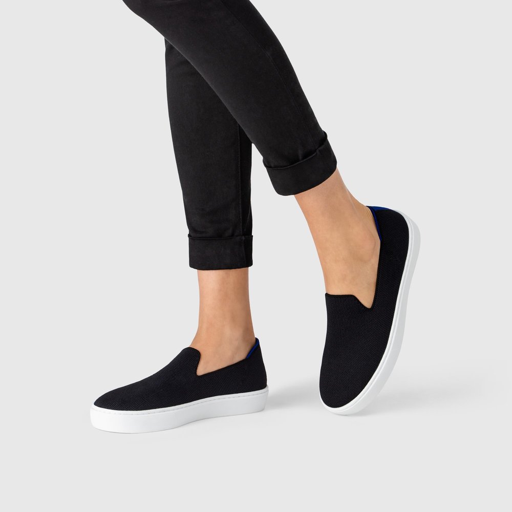 Rothy's slip ons - black