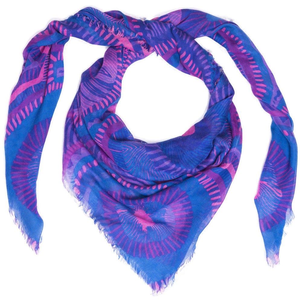 Lapis Voyeur scarf by Liz Nehdi