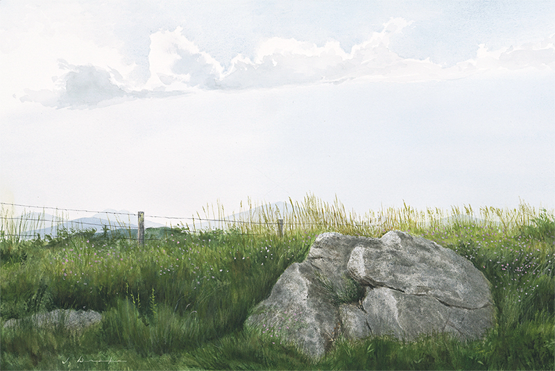 Thunderhill Overlook - watercolor - SOLD