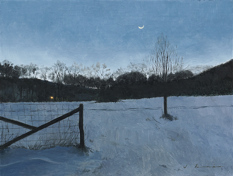 Woods on a Snowy Evening - oil, SOLD