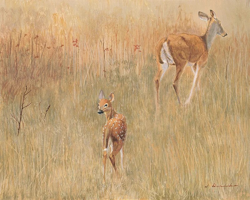 Into the Woods - egg tempera, 12 x 15 in.