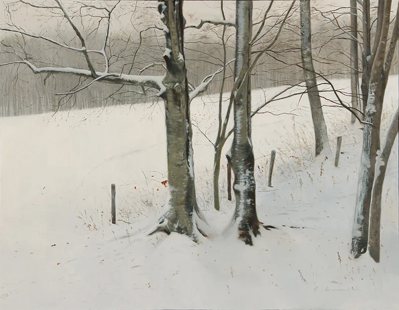 First Snow - 24 x 30", oil Sold