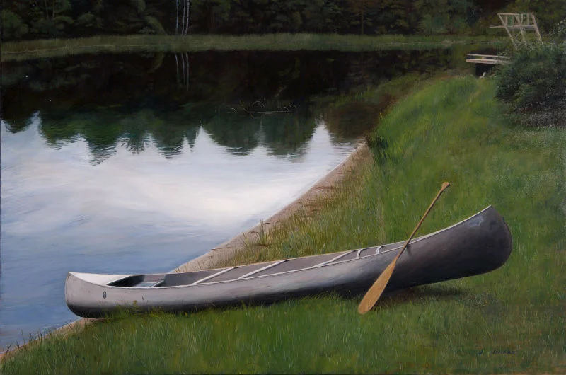Beavertail Paddle - 24 x 36", oil Sold