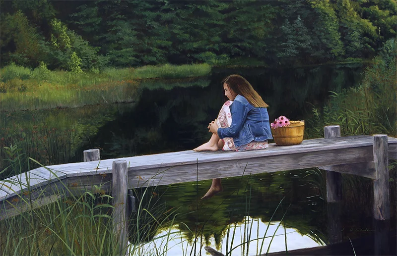 Evening Solitude - oil, 26 x 42”