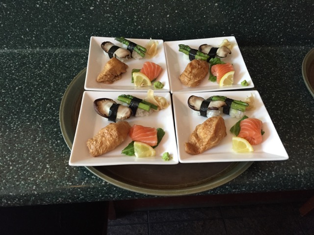A dish of food from our recent Inner Meals experience in the Mission District at We Be Sushi.