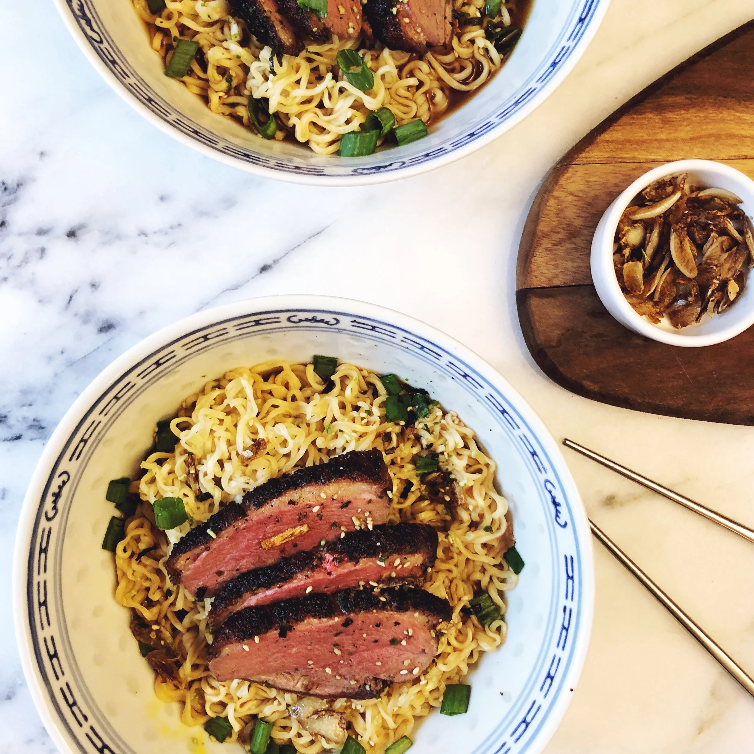 INSTANT RAMEN WITH CRISPY DUCK BREAST