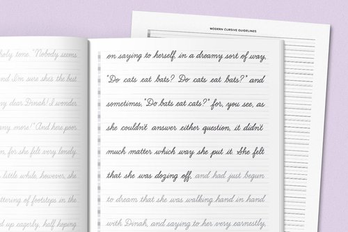 Magazine Cursive Modern Cursive Handwriting Workbooks | Molly Suber Thorpe