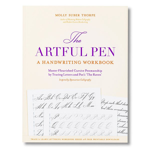 Cover of The Artful Pen Spencerian handwriting workbook by Molly Suber Thorpe