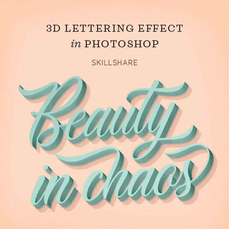 Learn 3D Lettering in Photoshop
