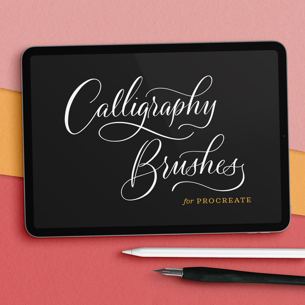 Calligraphy Nib Procreate Brushes