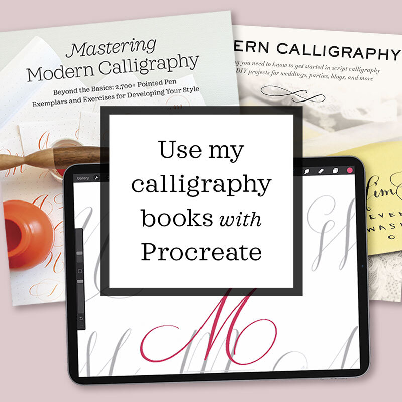How To Use My Calligraphy Books with Procreate