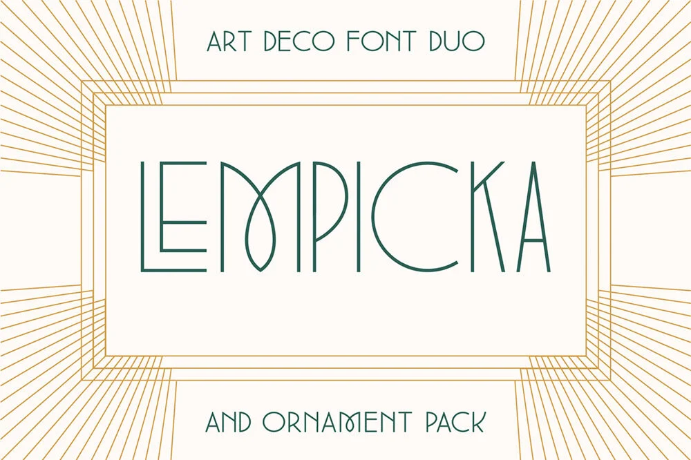 Lempicka Font Duo &amp; Vector Pack
