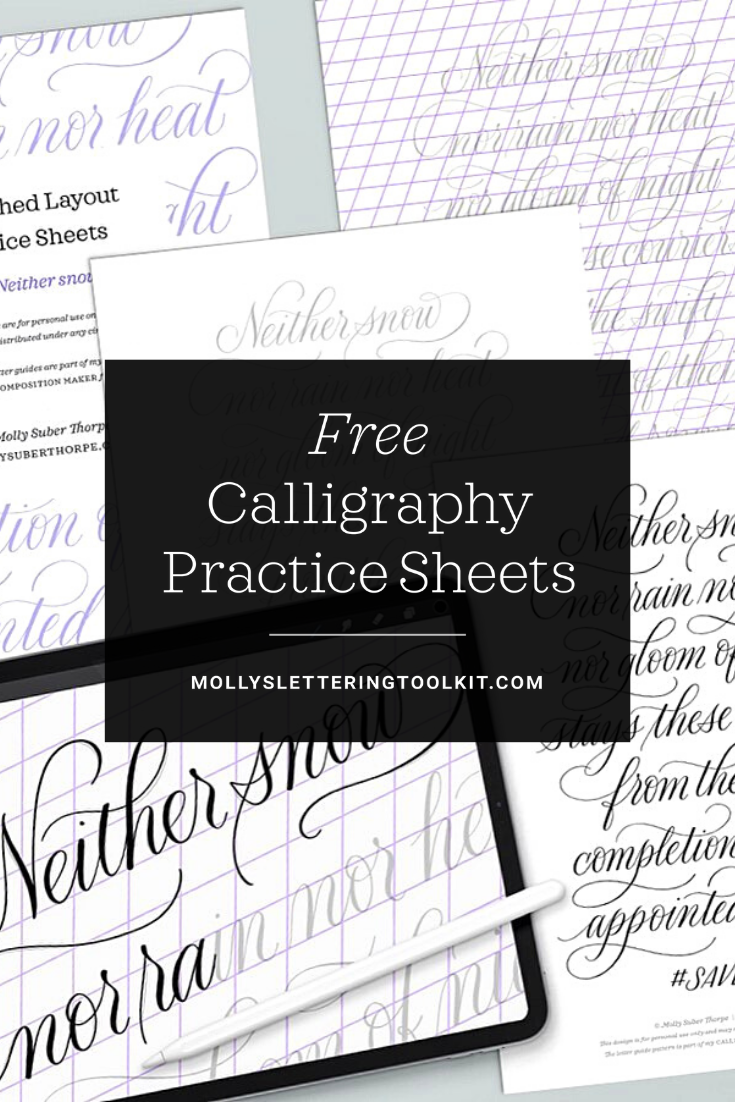 iPad Calligraphy Flourishing Follow-Along with Commentary | Molly Suber Thorpe modern-calligraphy-practice-sheets-7-free-pdf-printables-printablee