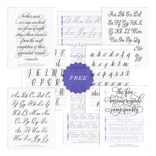 Libro Calligraphy Practice Paper: Blank Lined Handwriting