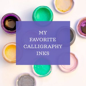 My Favorite Calligraphy Inks | Molly Suber Thorpe