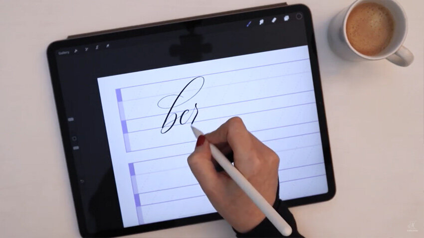 Calligraphy Book Practice on Your iPad – Easy Procreate Hack 