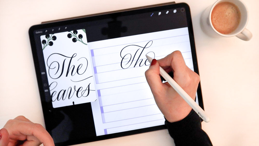 Calligraphy Book Practice on Your iPad – Easy Procreate Hack 