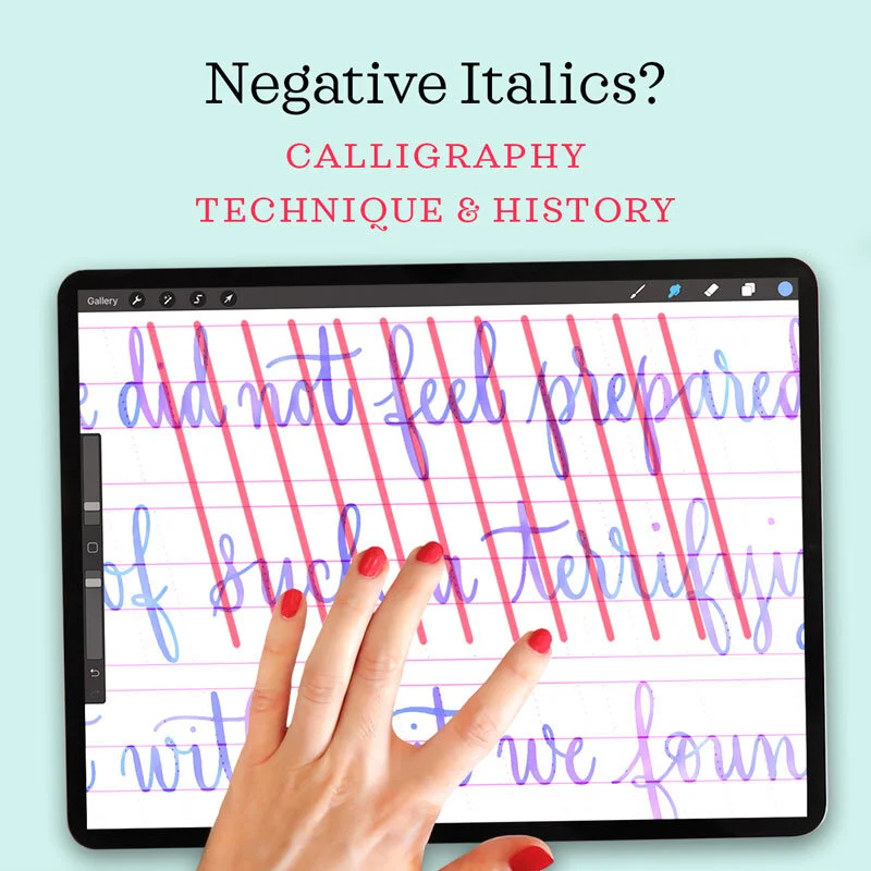 How to Write Backhand Calligraphy with Watercolor Lettering