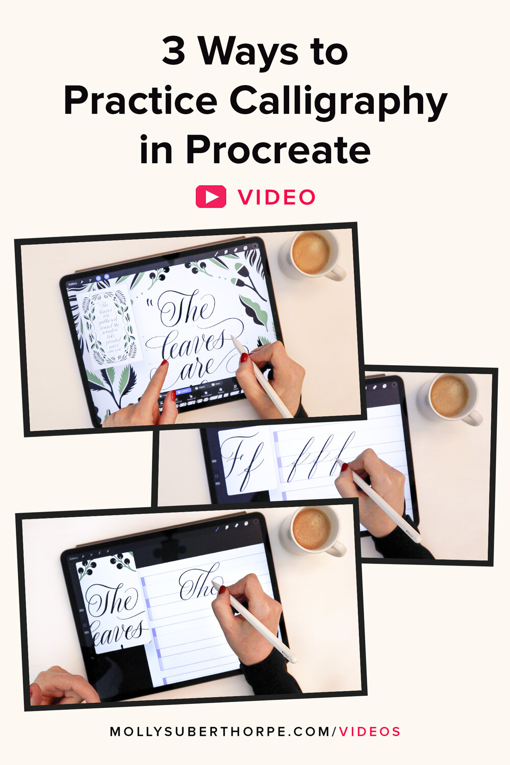 Calligraphy Book Practice on Your iPad – Easy Procreate Hack 