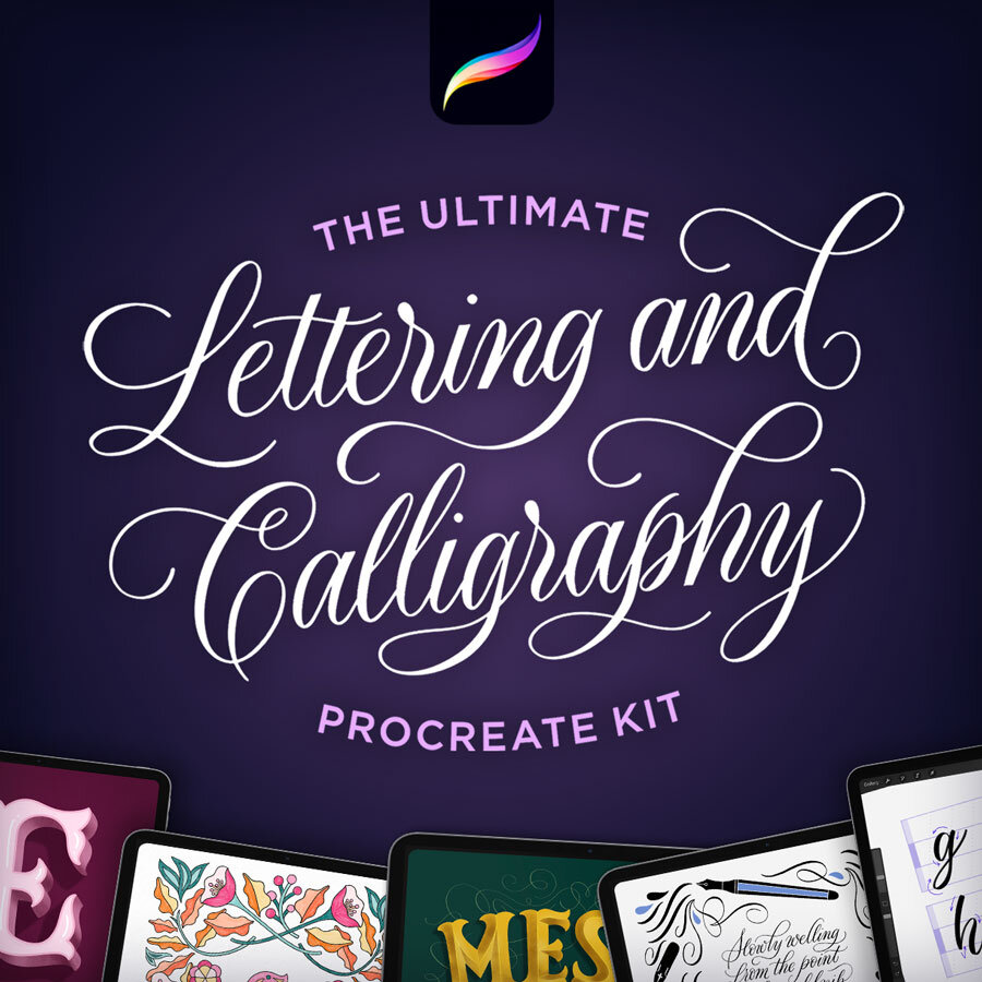 The Ultimate Lettering & Calligraphy Procreate Kit