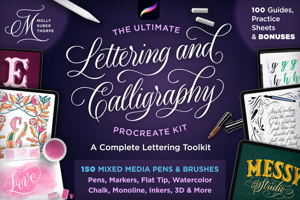 The Ultimate Lettering and Calligraphy Procreate Kit