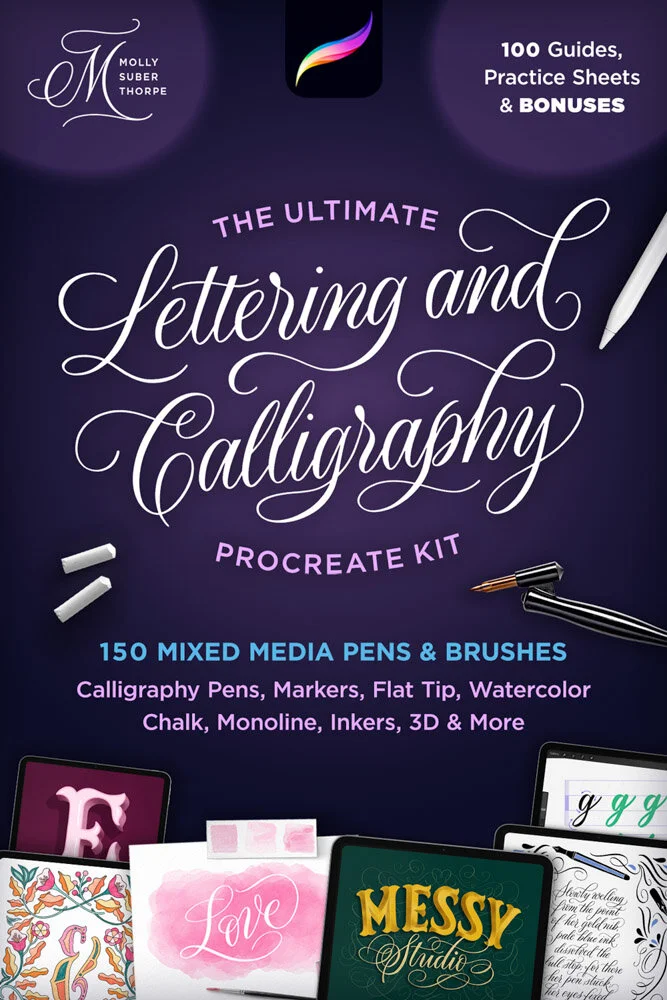 The Ultimate Lettering and Calligraphy Procreate Kit