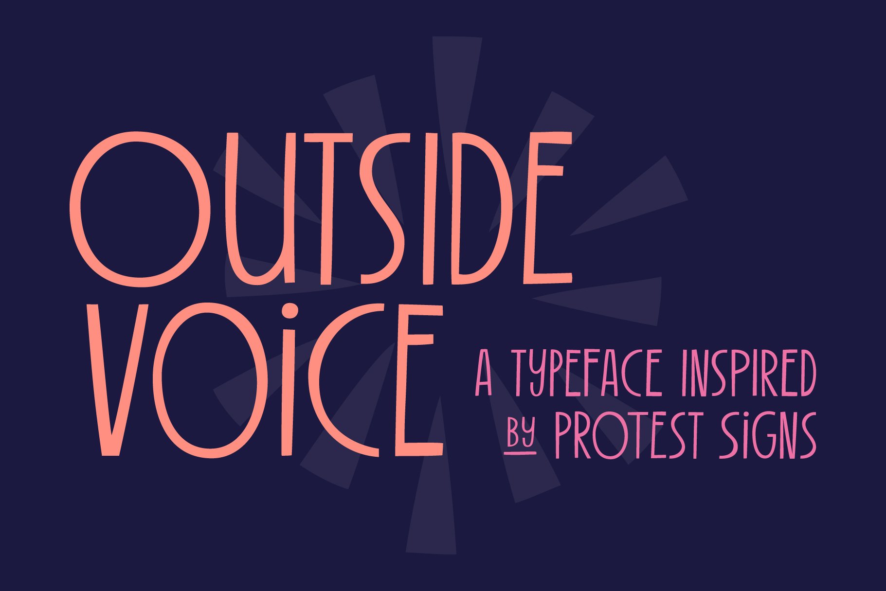 Outside Voice Hand Drawn Font