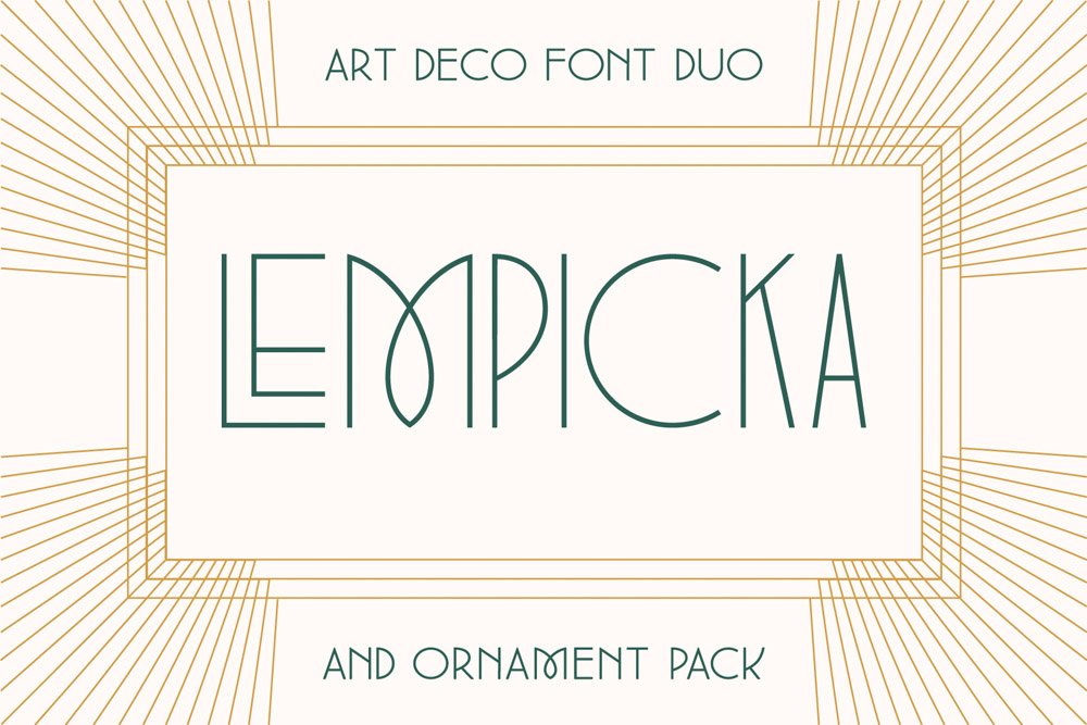 Lempicka Font Duo & Vector Pack