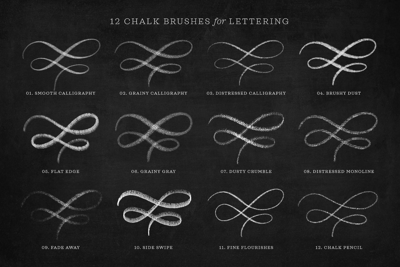 Chalk Script Procreate Brush Kit Molly Suber Thorpe
