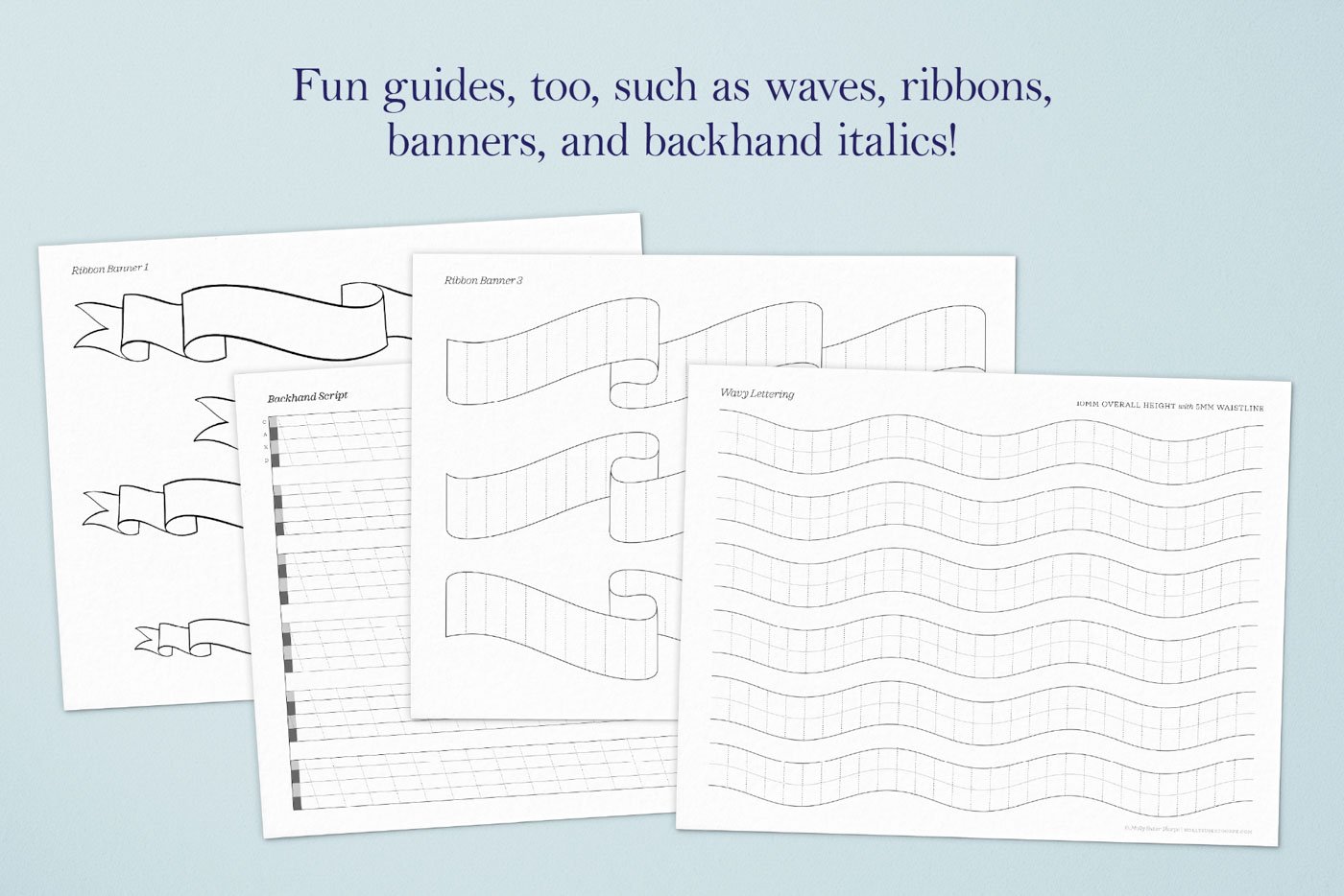 Lettering Guide Sheets Hero Shots